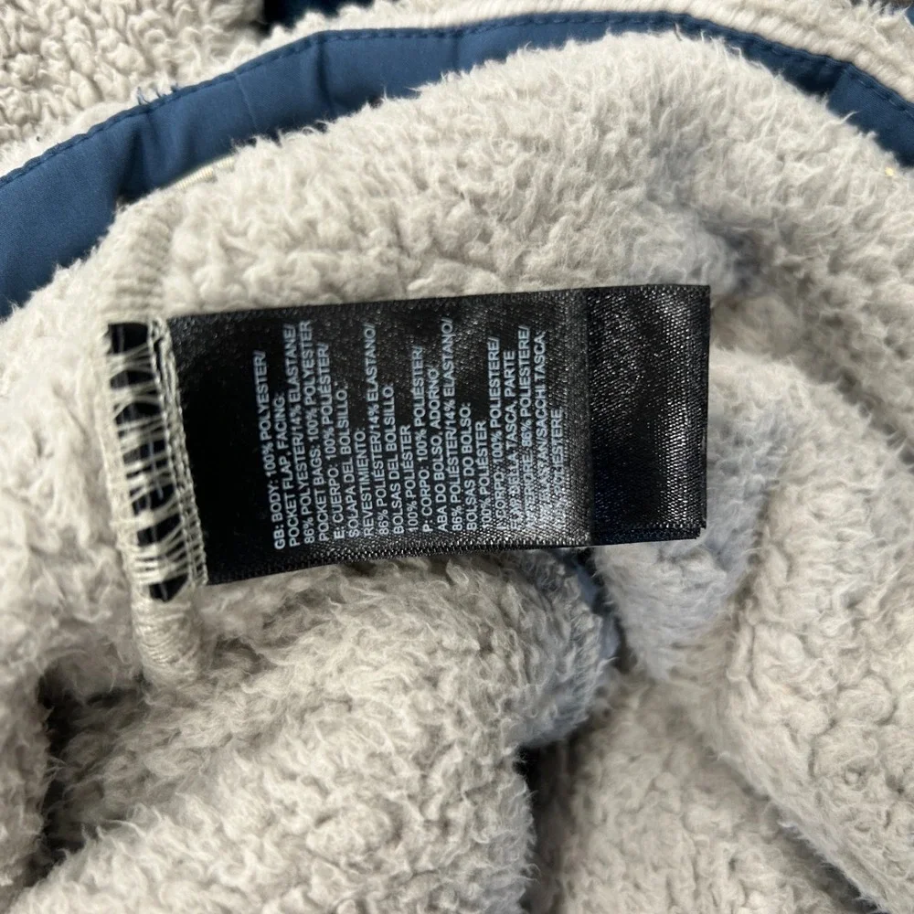 The North Face Jackets Mens Large Gray Sherpa Fleece Kangaroo Pouch Winter Warm